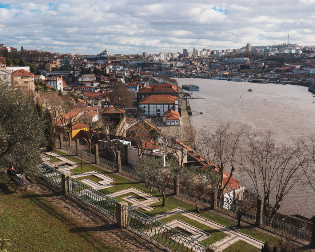 Crystal palace garden views overlooking the Douro river