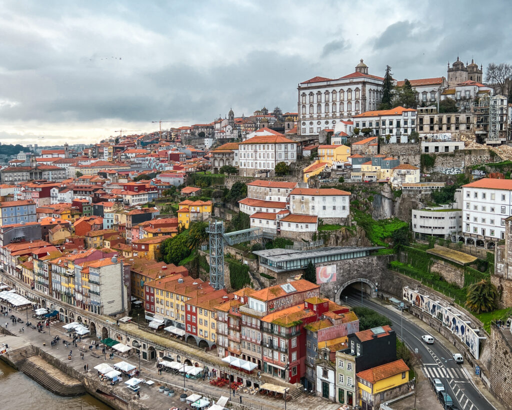 View of Porto from Luís I Bridge